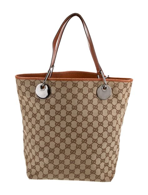 Gucci Large GG Canvas Jolie Tote 